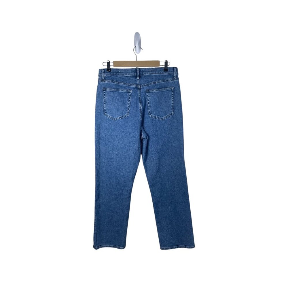 Loft Straight Leg Pintuck Seam Crease Jeans Casual 12 - Picture 5 of 11